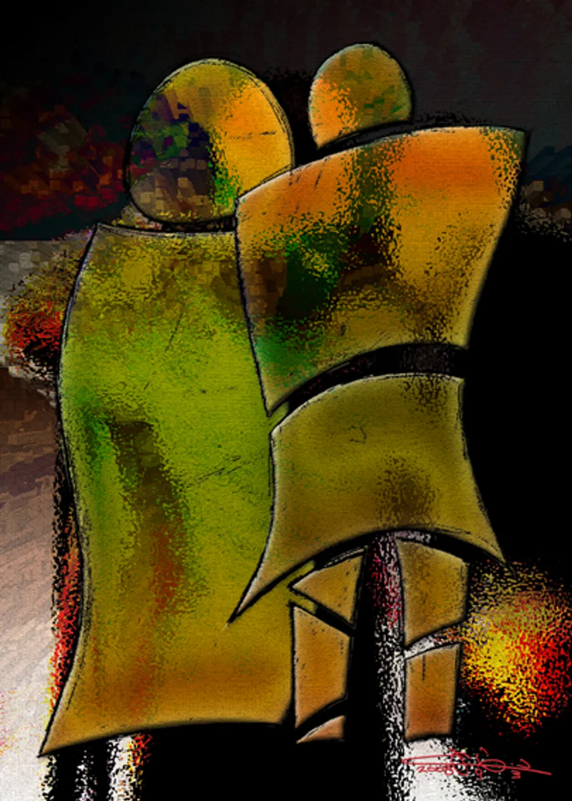 Digital Art: Adam and Hawa