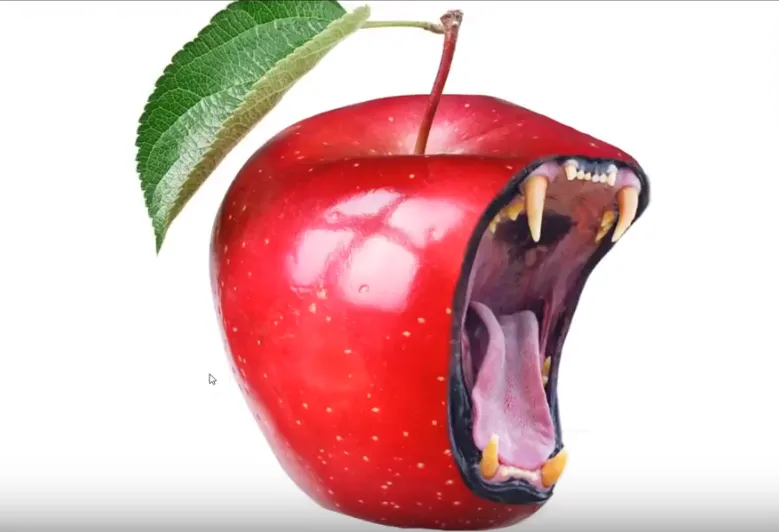 Creating a Bad Apple in Adobe Photoshop