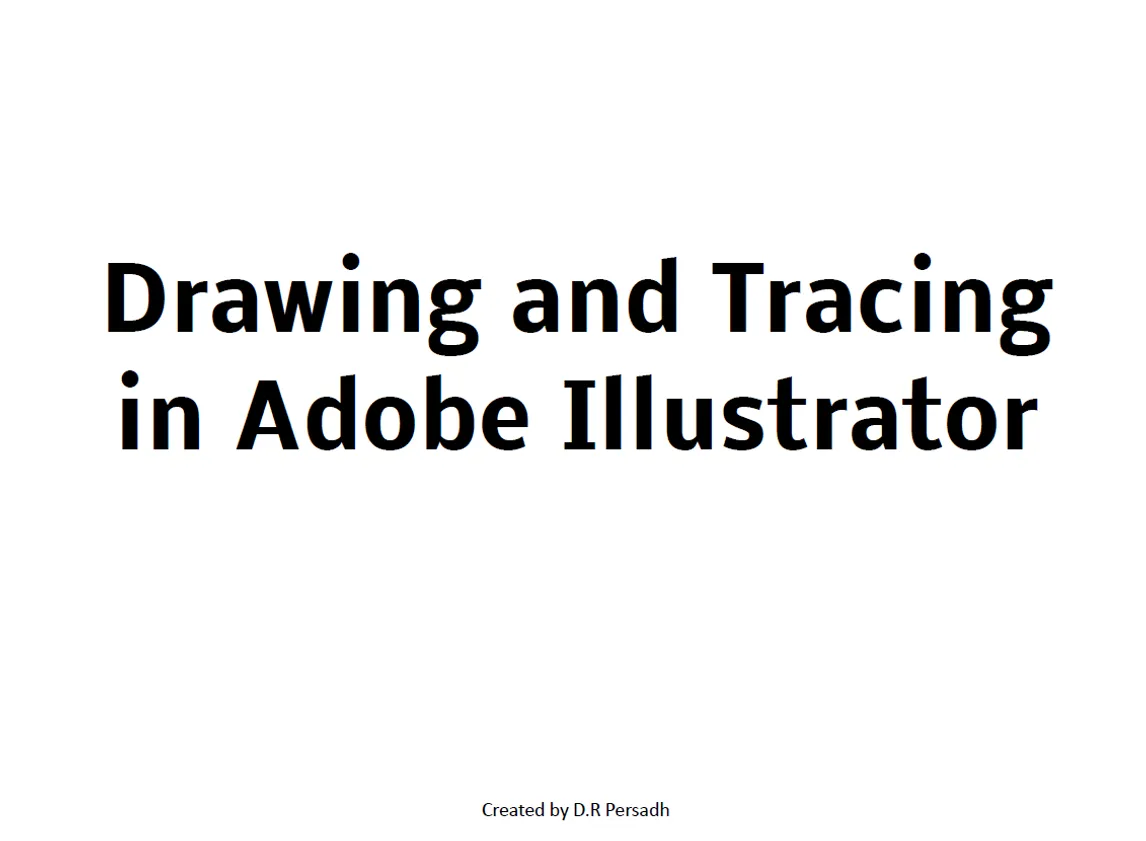 Drawing and Tracing in Adobe Illustrator