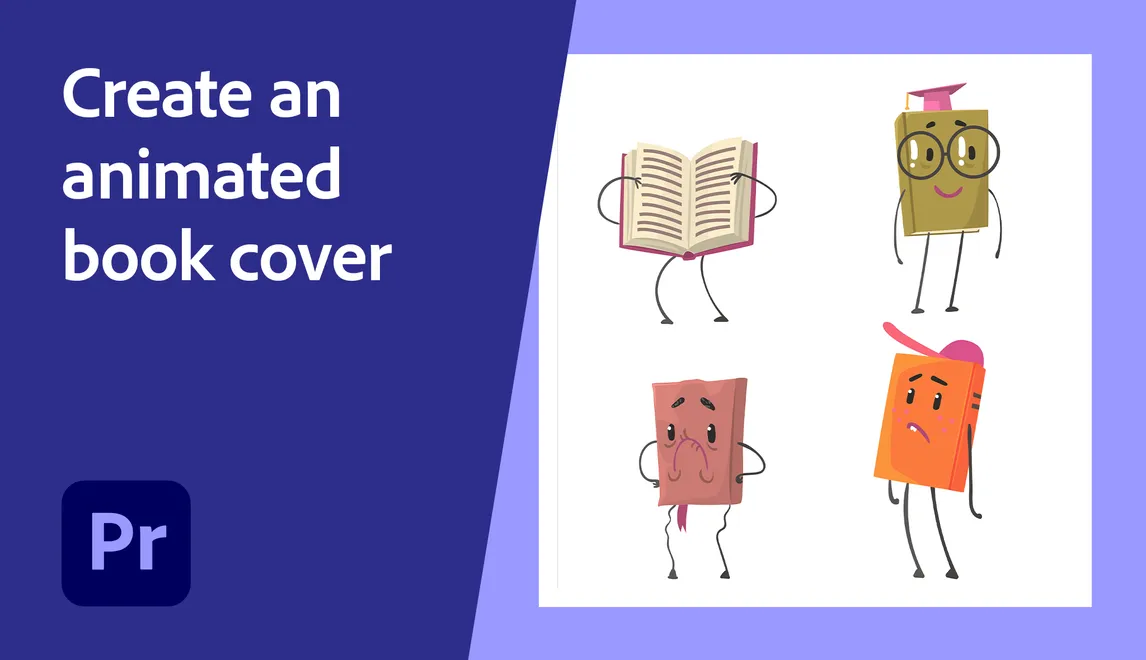 Create an animated book cover