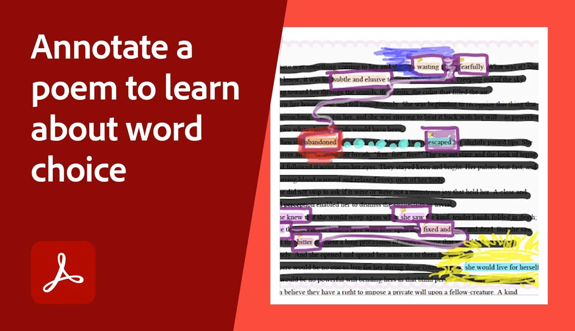 Annotate a poem to learn about word choice
