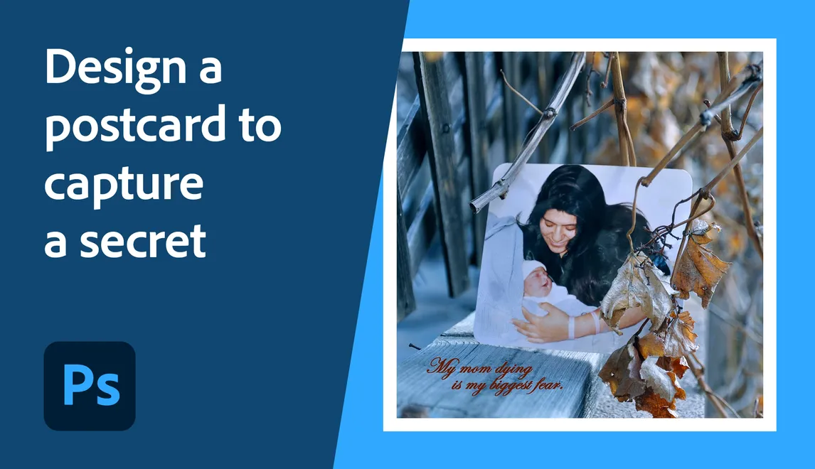 Design a postcard to capture a secret
