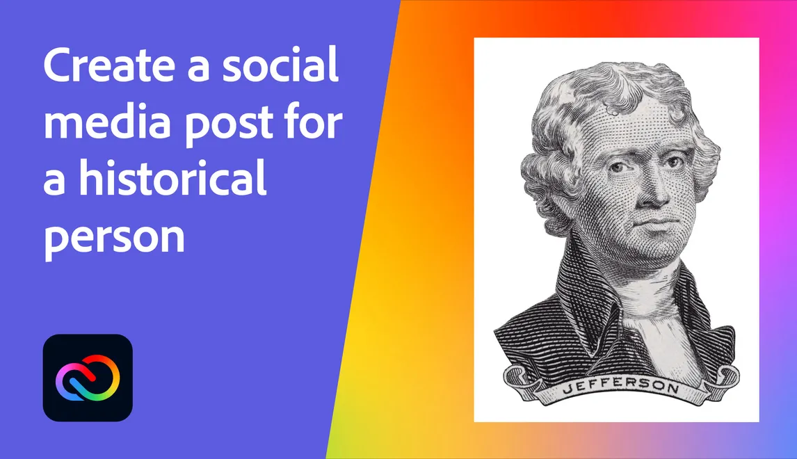 Create a social media post for a historical person