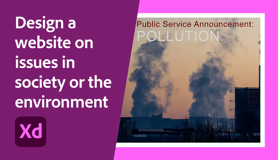 Design a website on issues in society or the environment