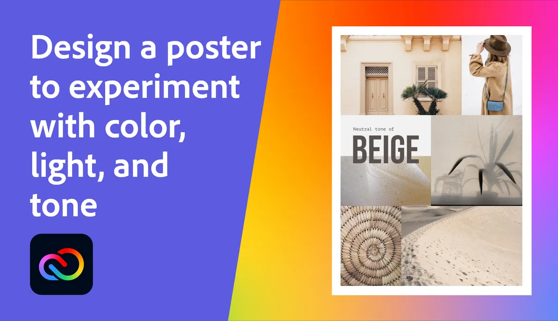 Design a poster to experiment with color, light, and tone | Adobe ...