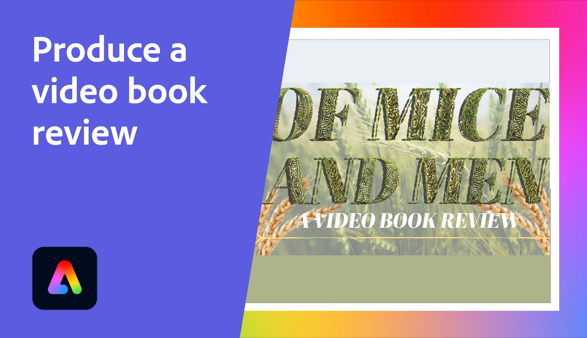 Produce a video book review | Adobe Education Exchange